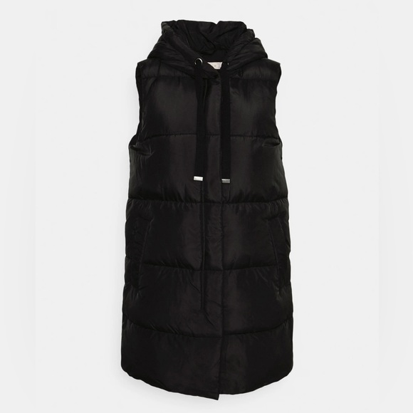 Esqualo Black Bodywarmer Hoodie - US 6 - Picture 4 of 13
